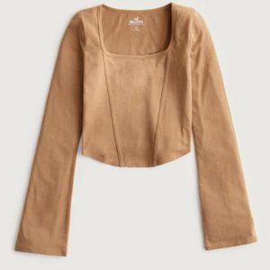 Hollister Bell Sleeve Cropped Long Sleeve Top - BNWOT